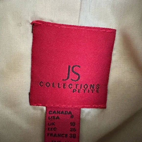 JS Collections 8P Gold Beaded Jacket! Button down , fitted ! High end l… - Picture 10 of 14